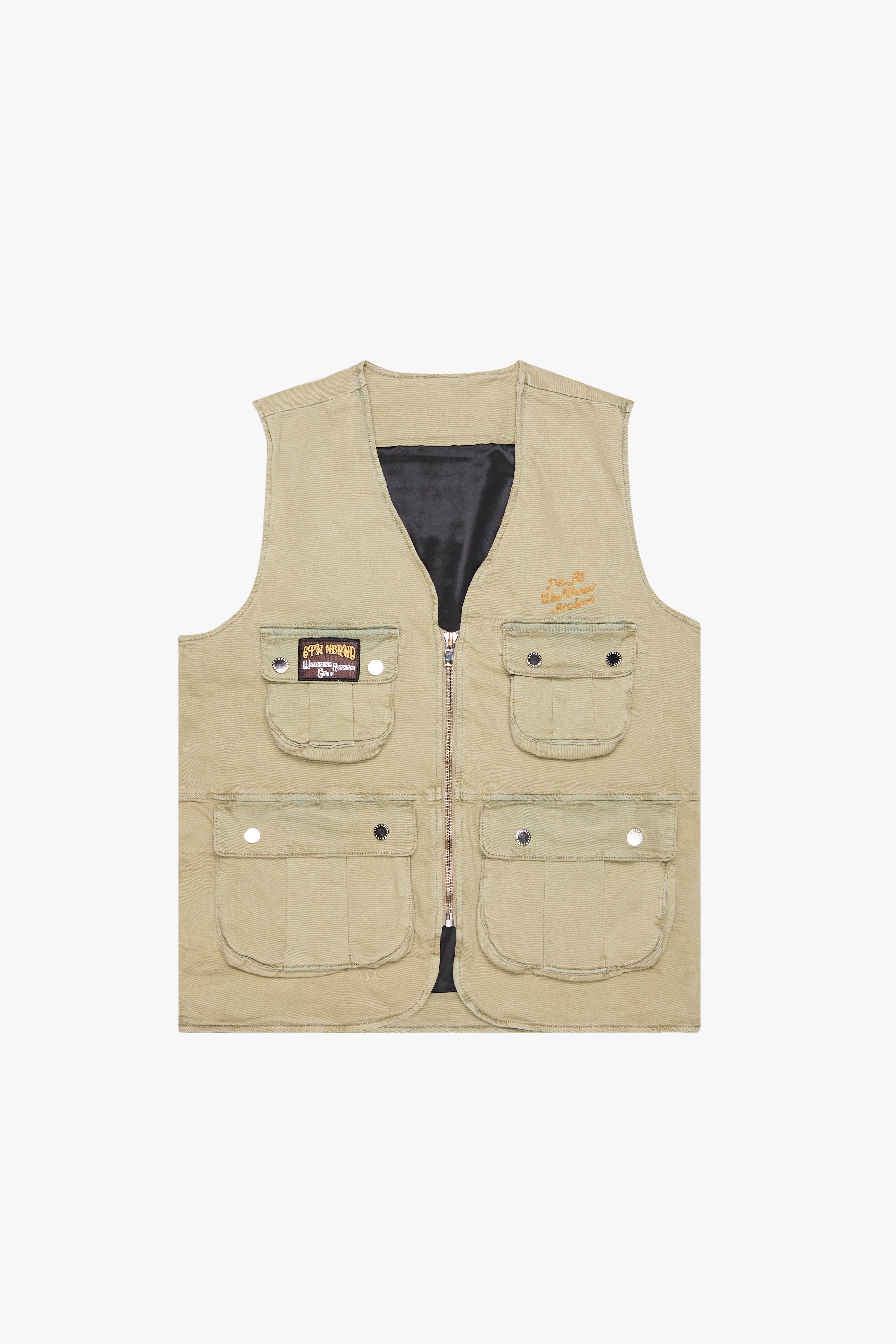 6thNBRHD CARGO VEST "ESCAPE" KHAKI