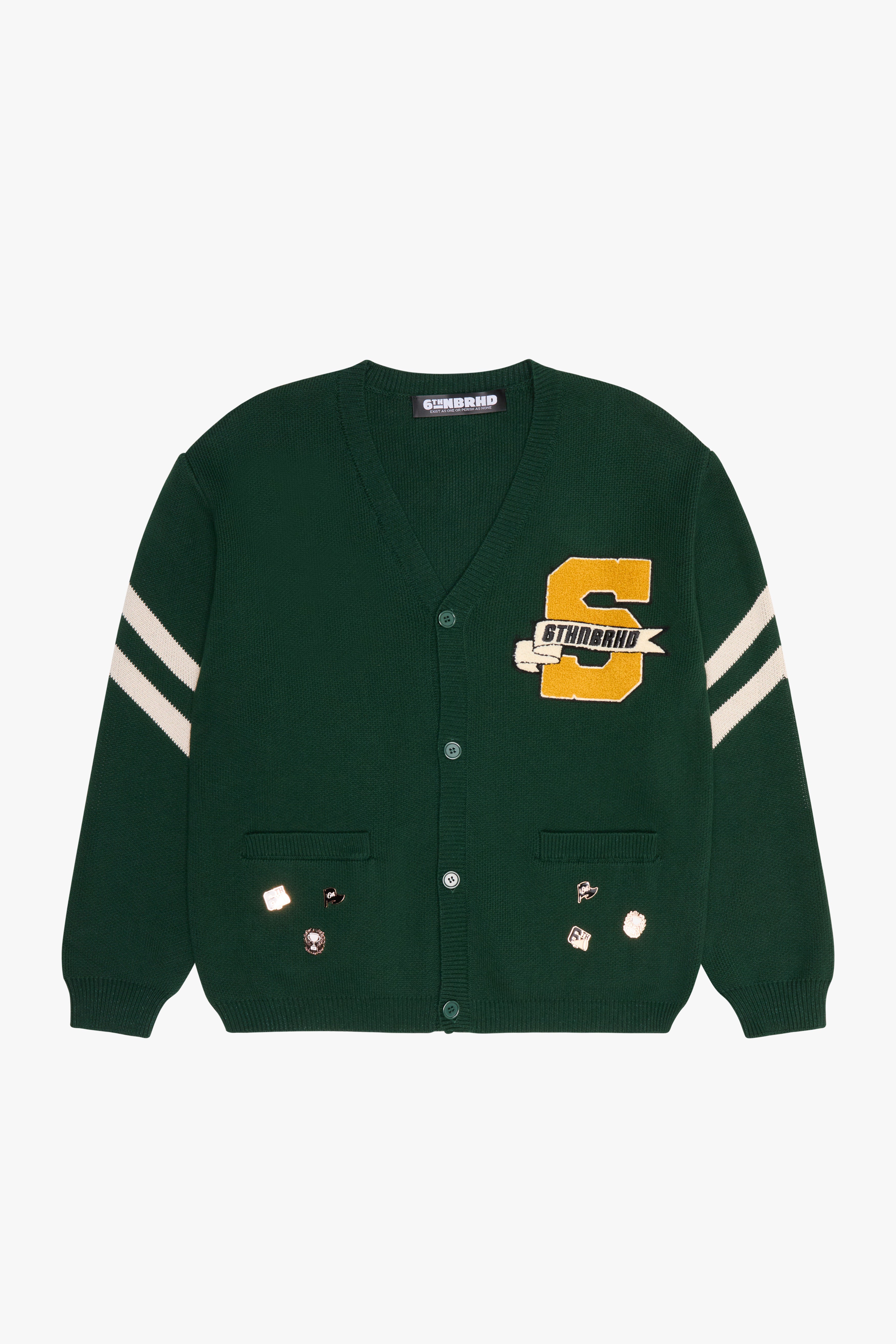 "EURO" CARDIGAN - GREEN