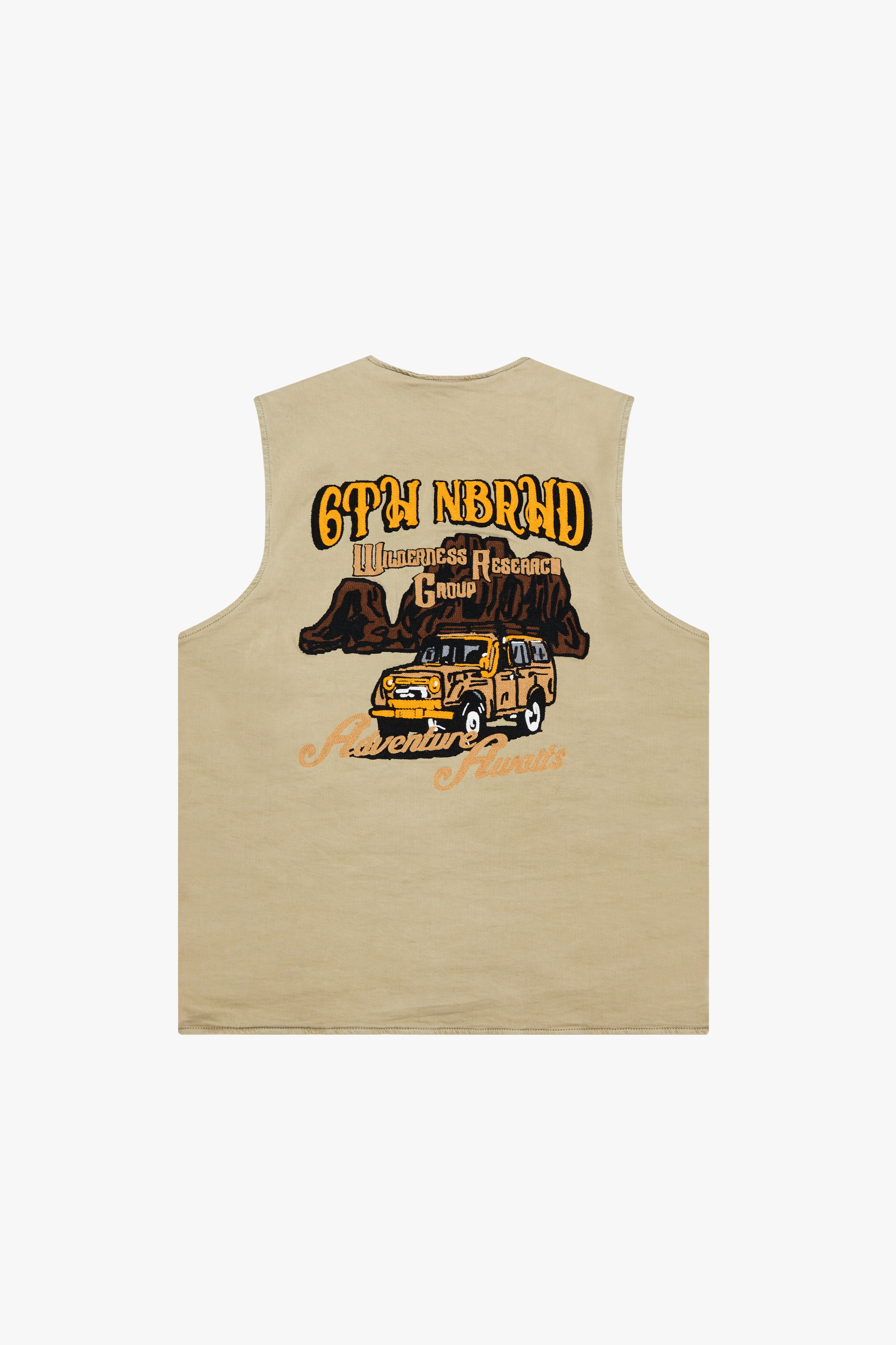 6thNBRHD CARGO VEST "ESCAPE" KHAKI