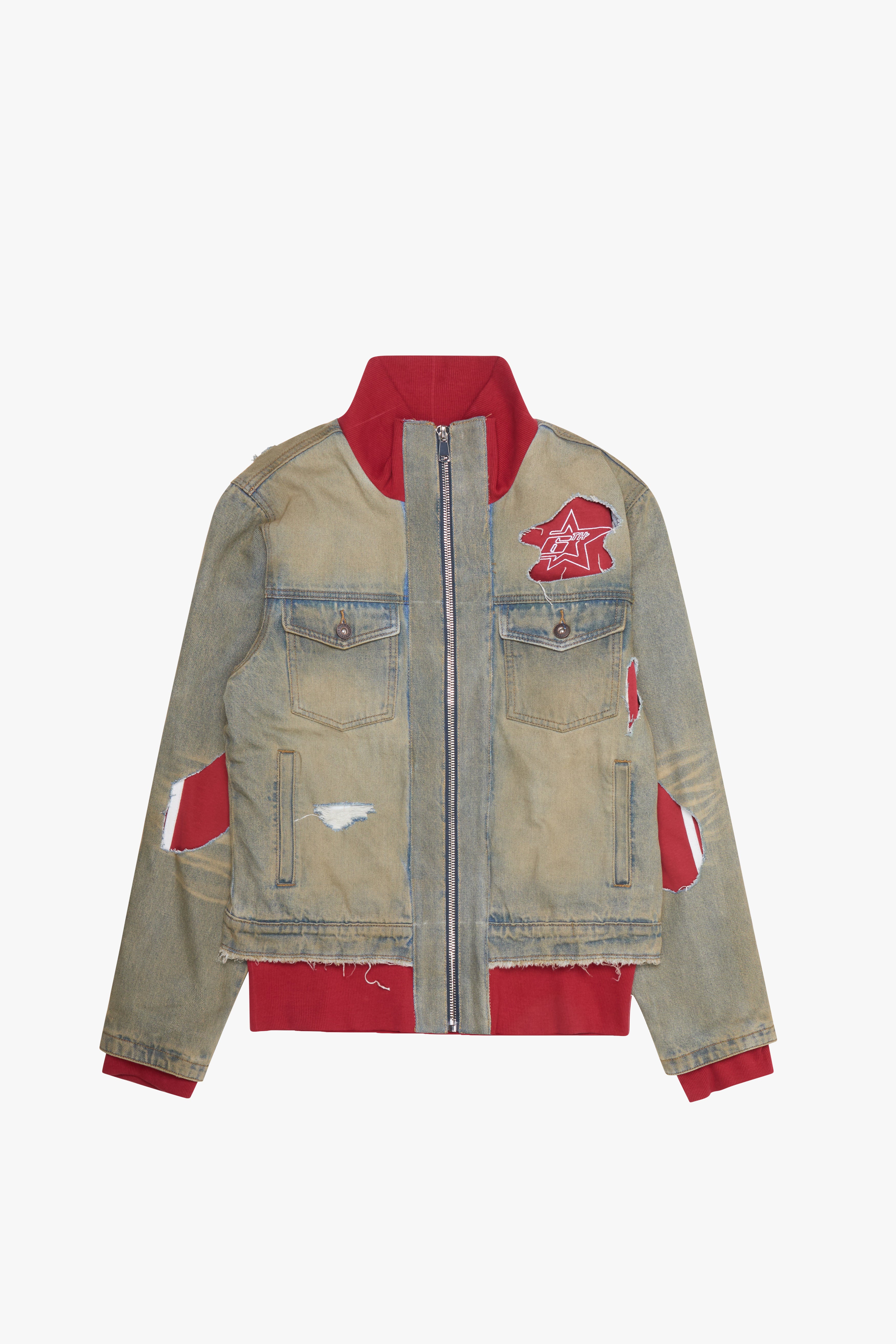 6thNBRHD JACKET "STRIPES" VINTAGE WASH