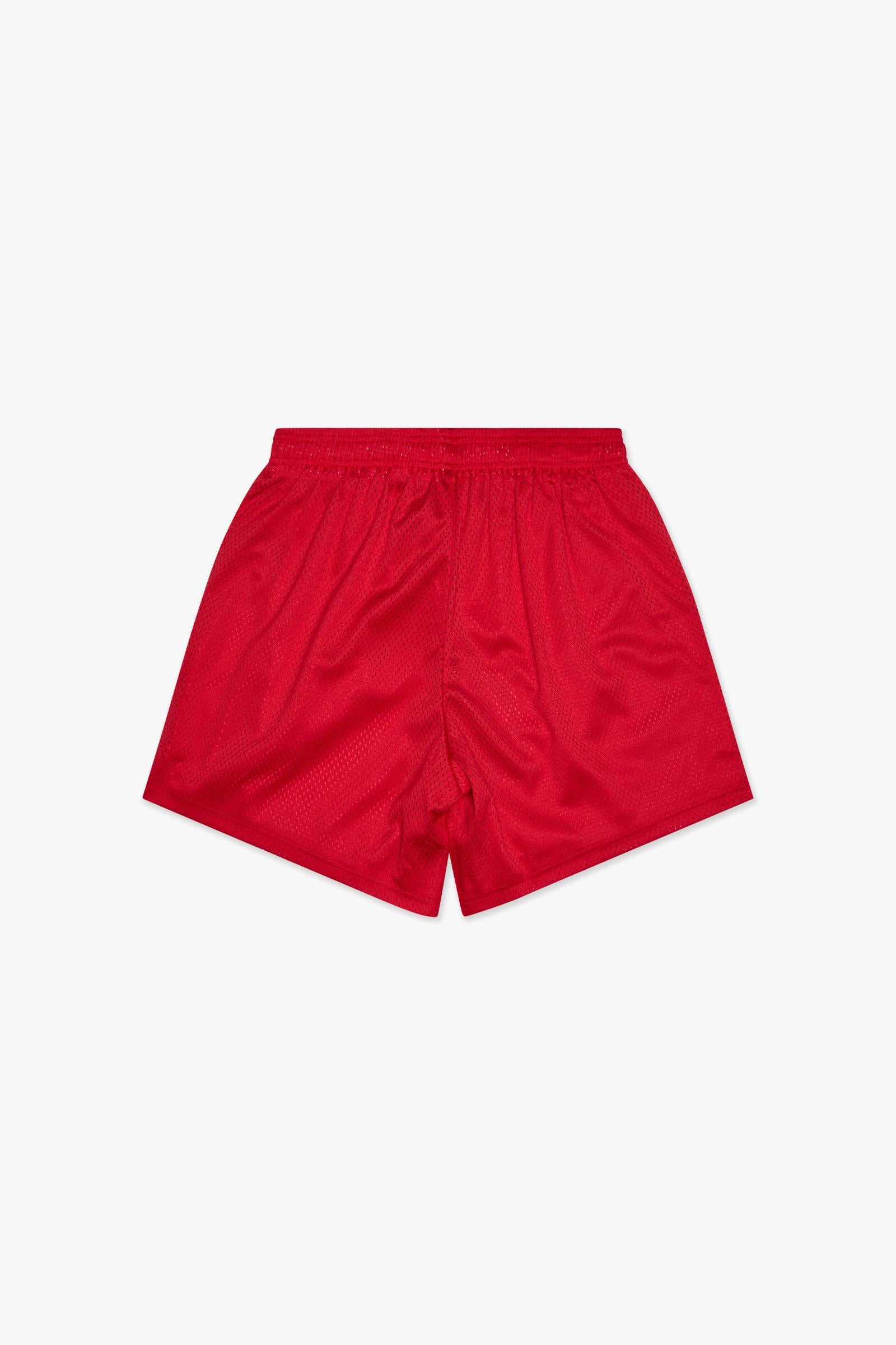 "TRY-OUTS" MESH SHORTS - RED