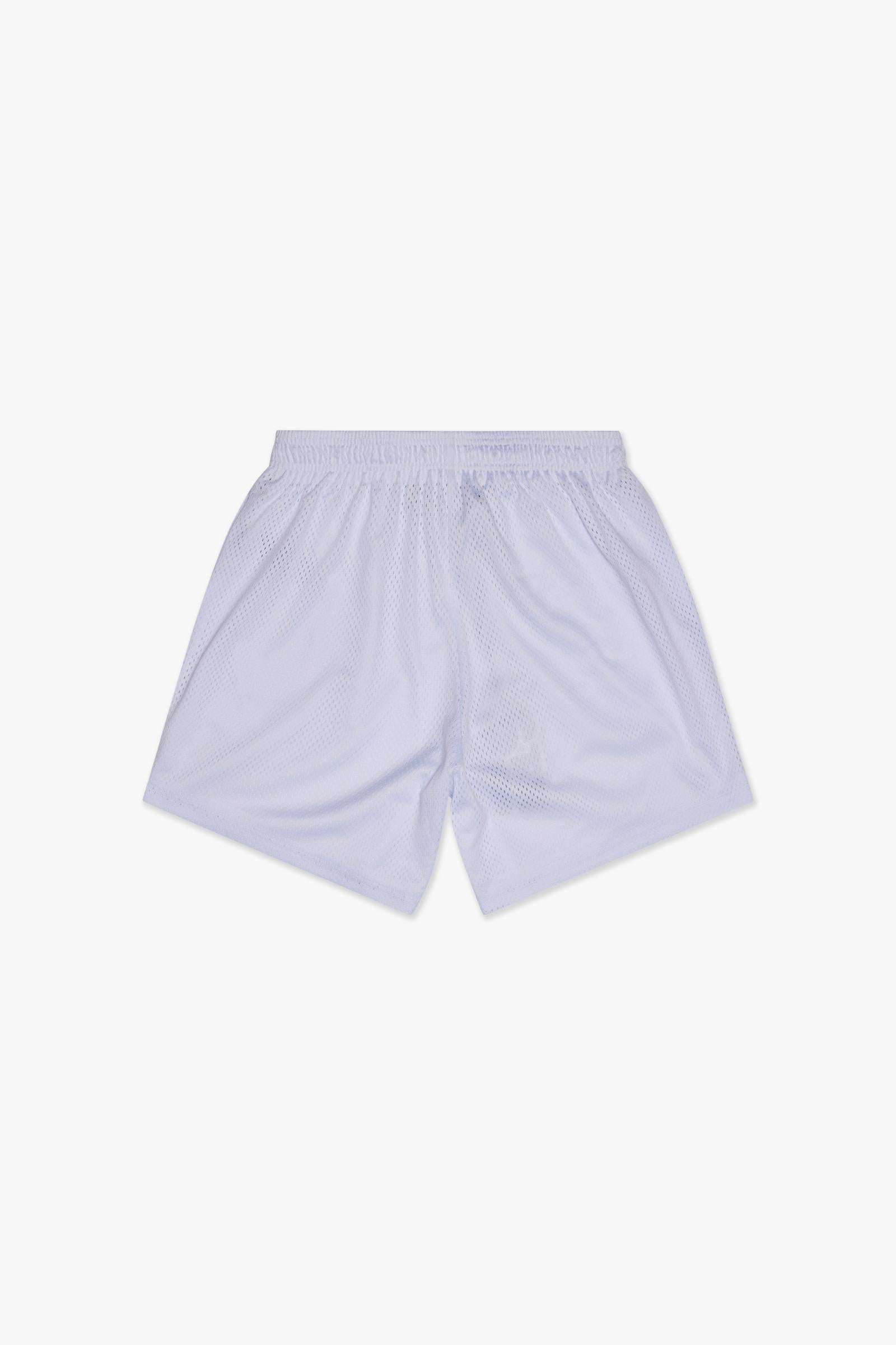 "TRY-OUTS" MESH SHORTS - WHITE