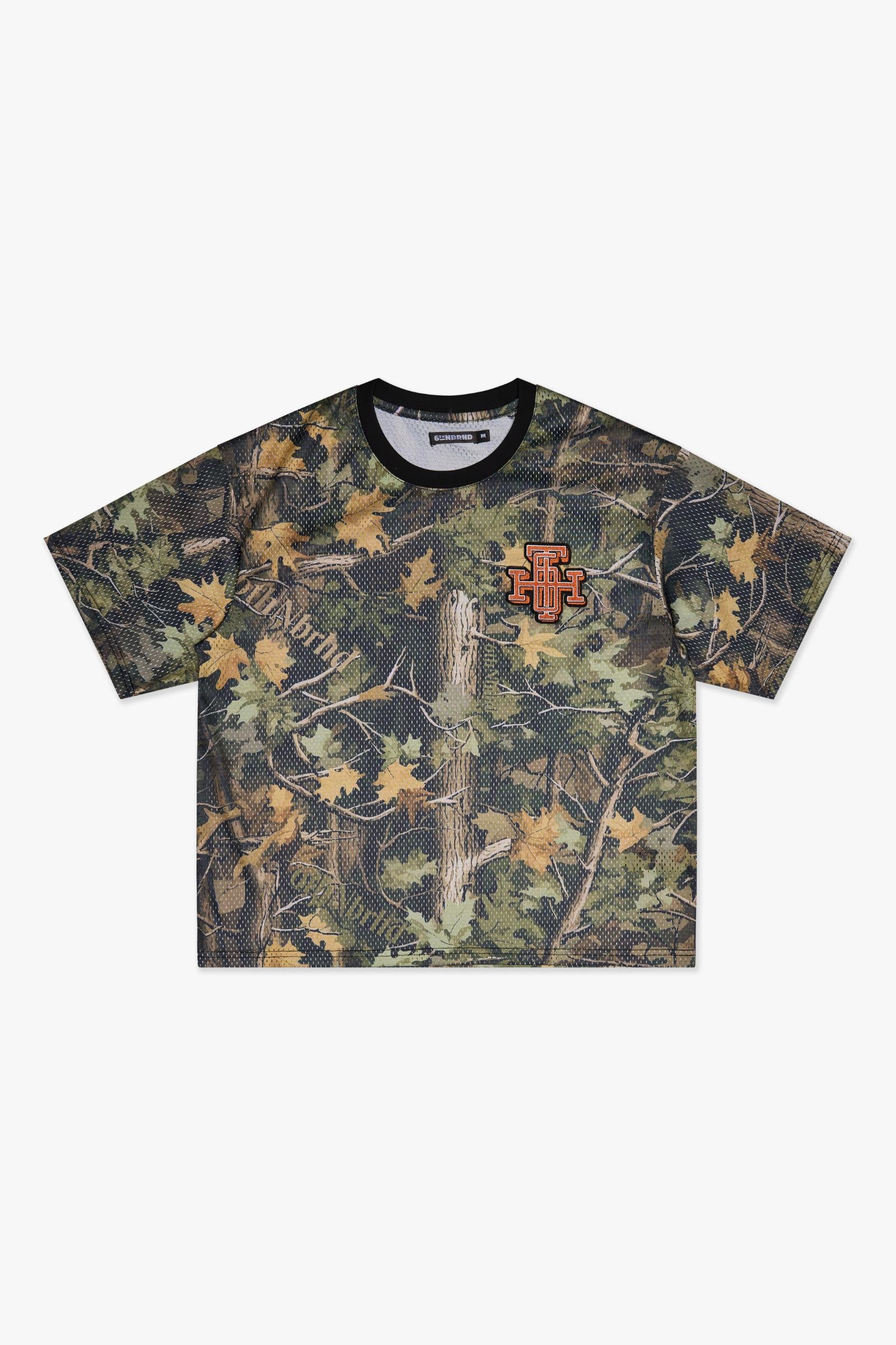 "SCRIMMAGE" BOX-FIT MESH TEE - CAMO
