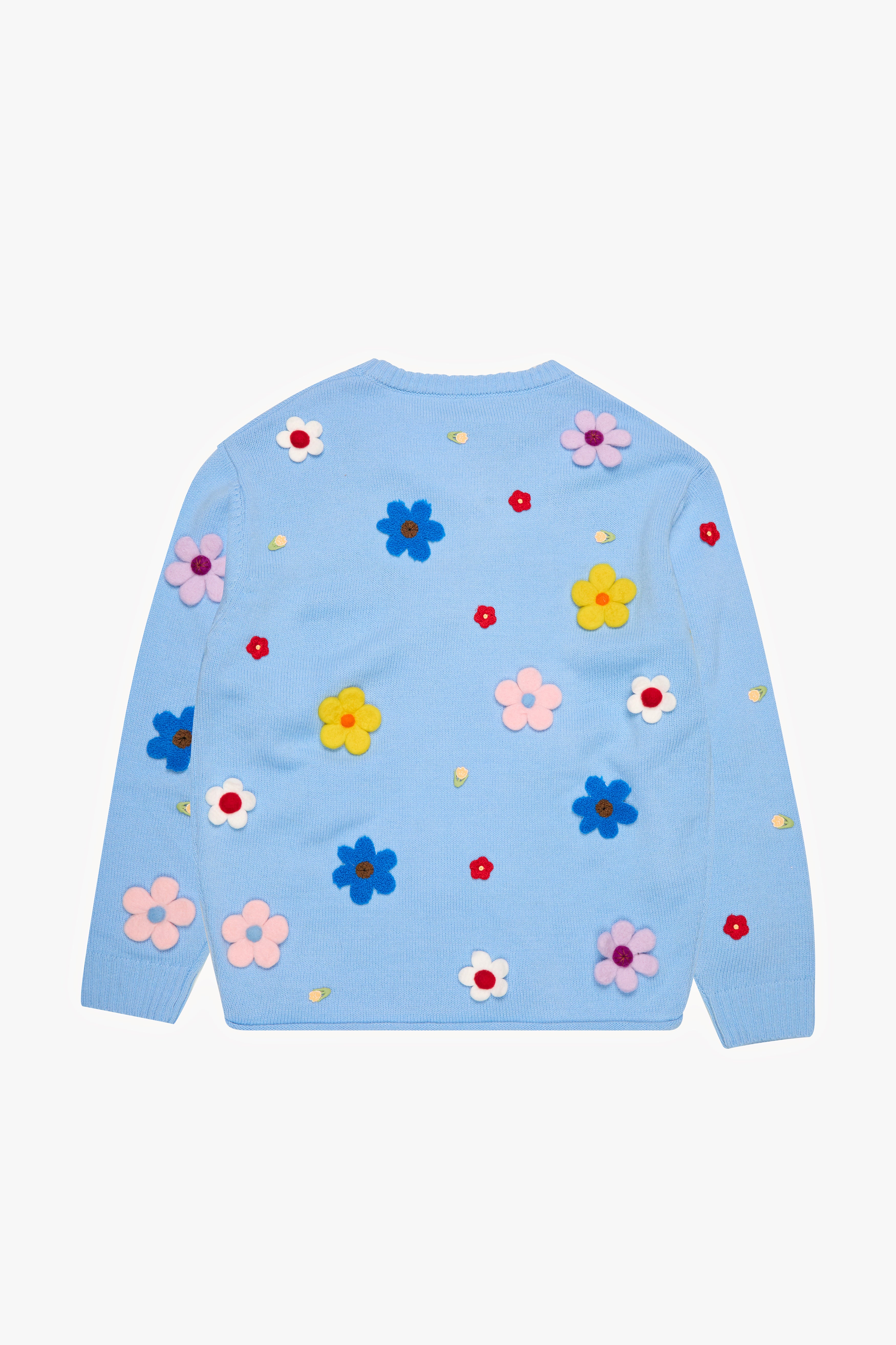 6thNBRHD SWEATER "BOUQUET" BABY BLUE